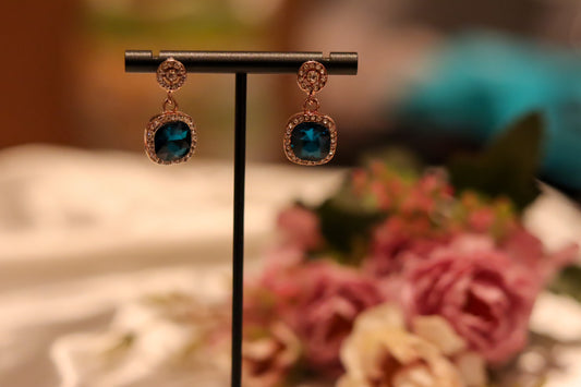 BLUE DROP EARRINGS