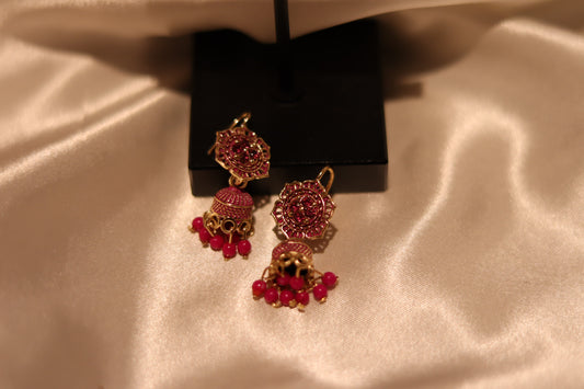 PINK SMALL JHUMKA