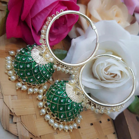 GREEN JHUMKA