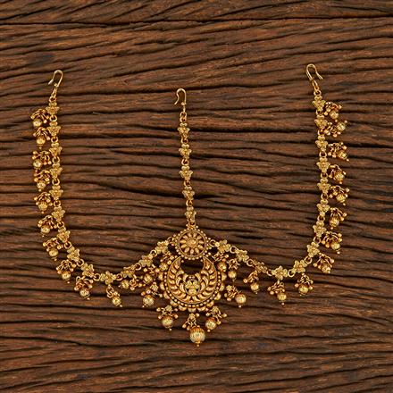 GOLD PLATED FLORAL TIKKA