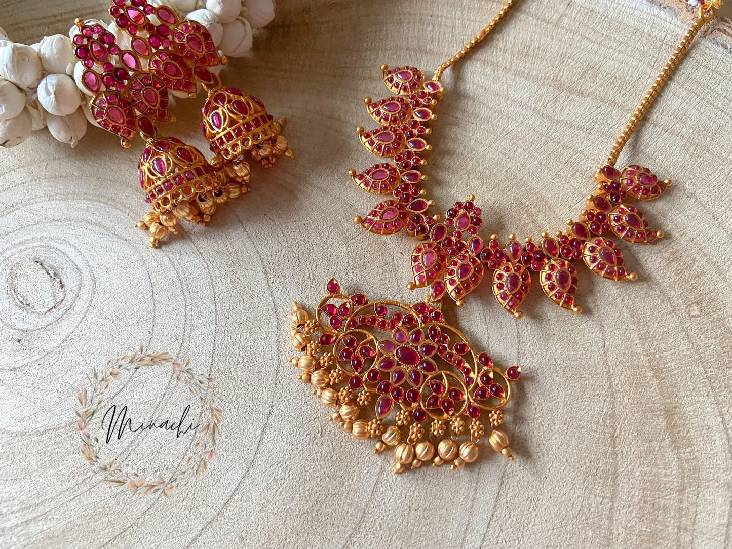 OLG- RUBY NECKLACE SET