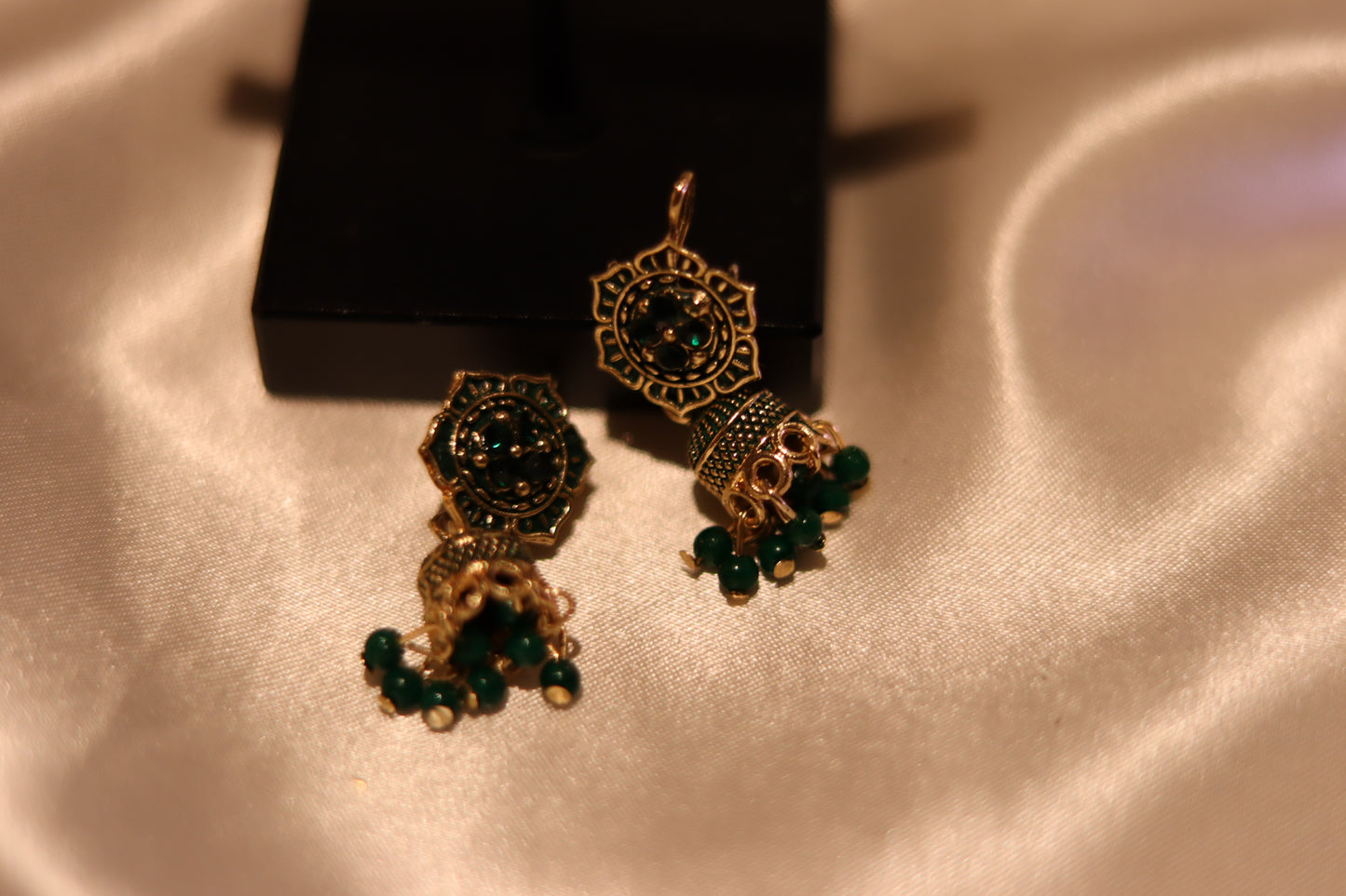 GREEN SMALL JHUMKA