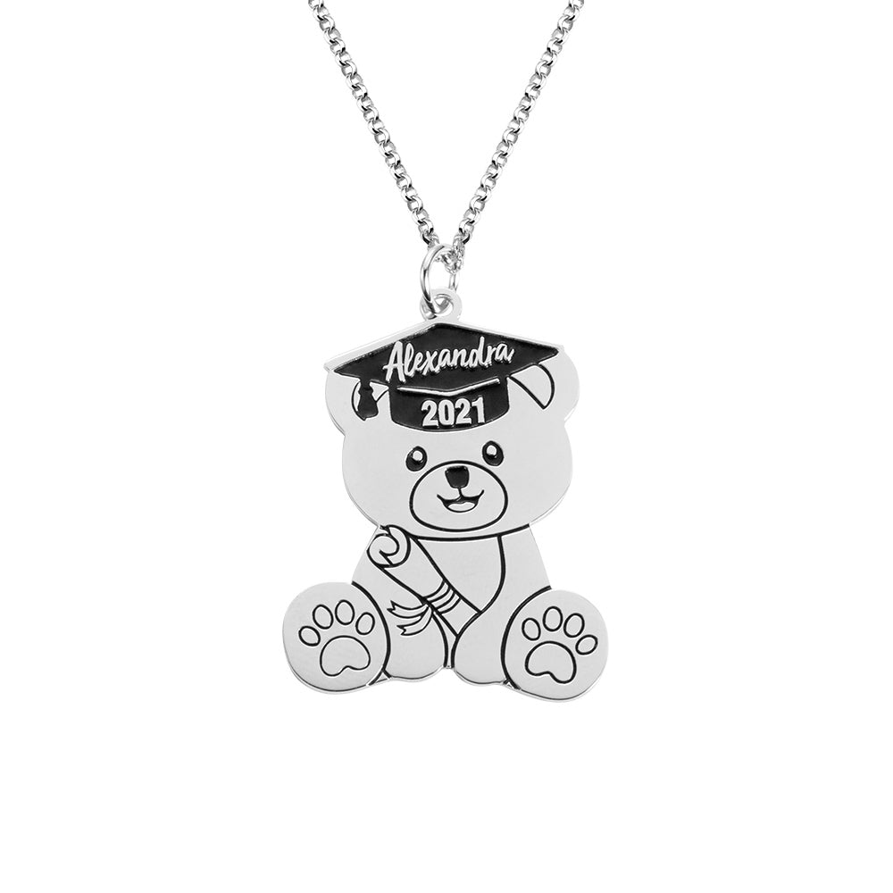 2022 NEW Men's 316L stainless steel Creative Designs punk fashion bear  Pendant Chain Necklace jewelry for gift free shipping - AliExpress