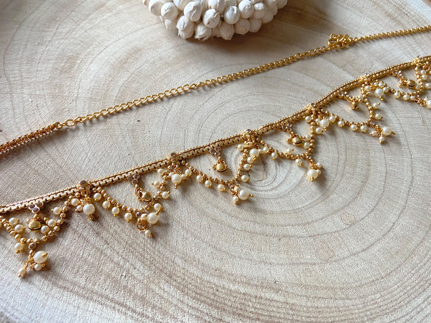 PEARL GOLDEN BELL WAIST CHAIN