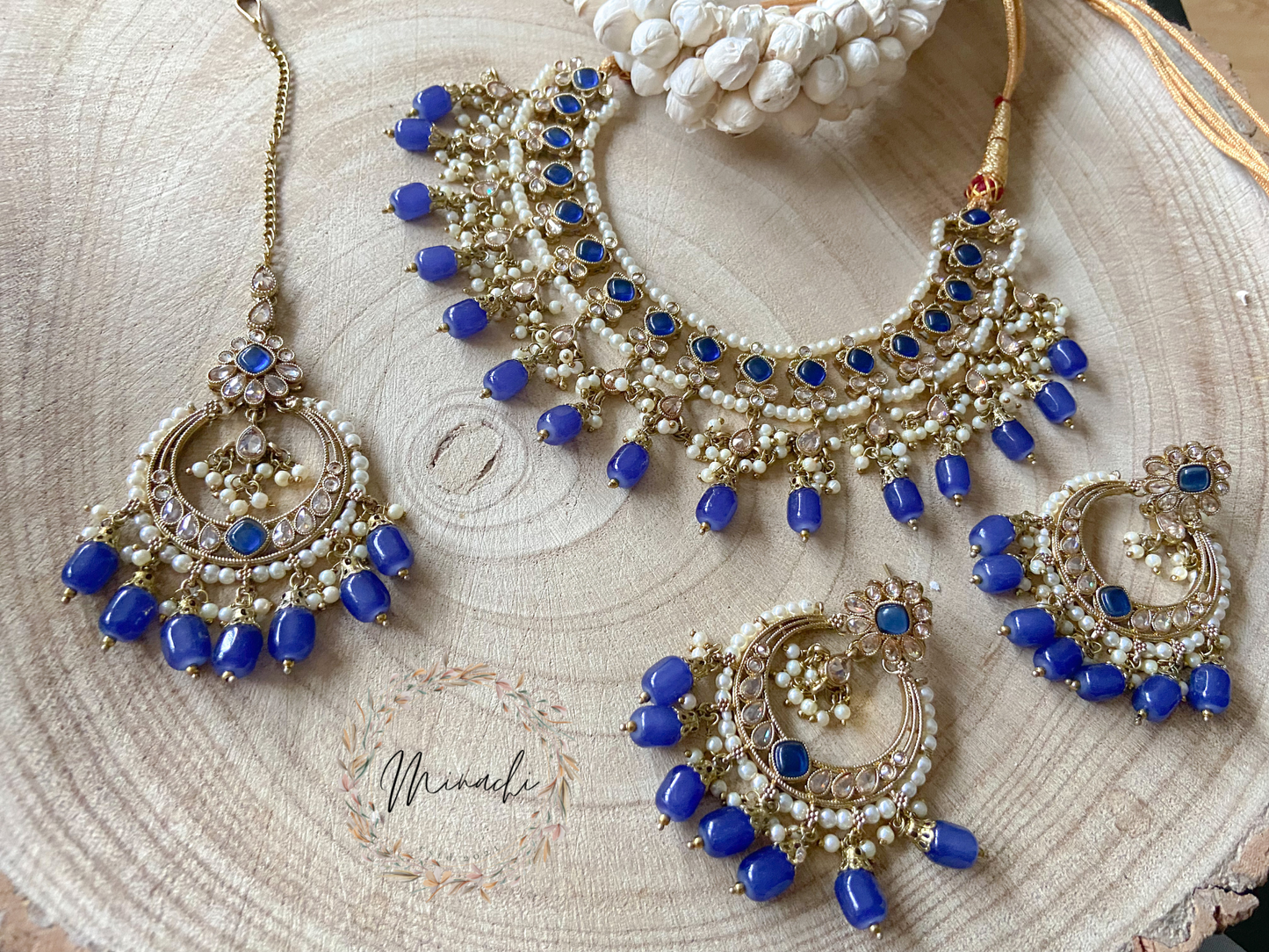 BLUE NECKLACE SET