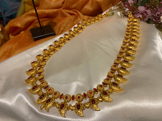 PAAN RUBY LONG NECKLACE SET