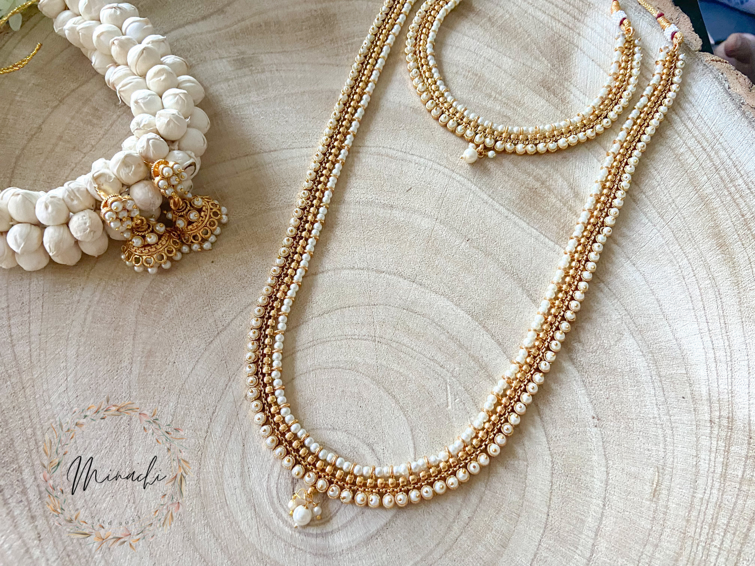 Buy Zaveri Pearls Lotus Pearls Long Jewellery Set-ZPFK13429 Online At Best  Price @ Tata CLiQ