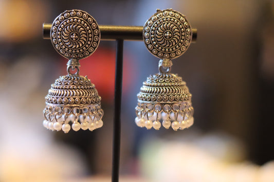 OXIDISED JHUMKA