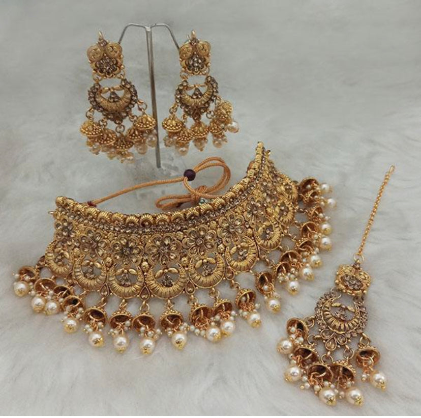 PEARL ANTIQUE NECKLACE SET