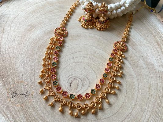 LAKSHMI FLORAL LONG NECKLACE