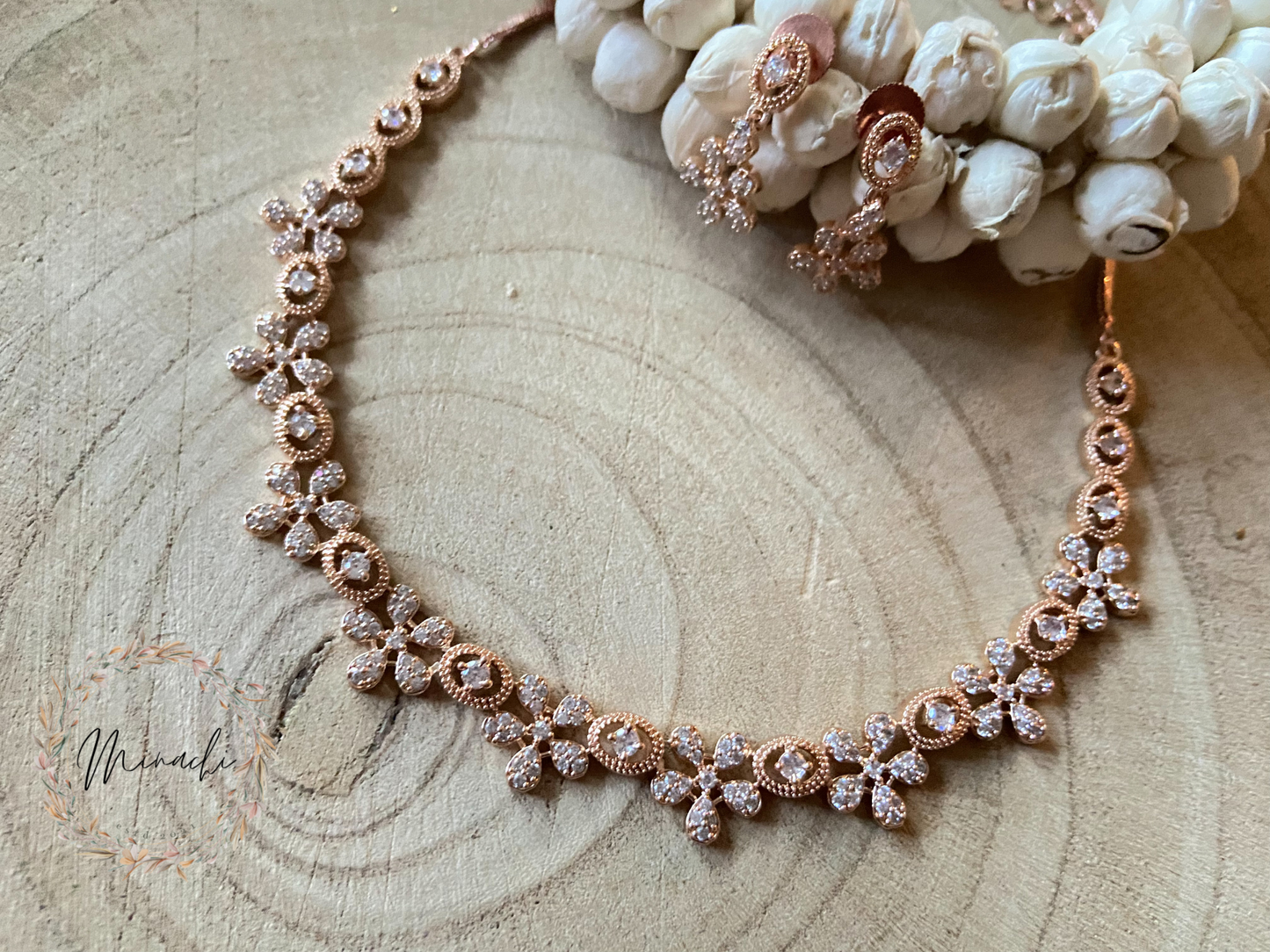 ROSE GOLD AD NECKLACE SET