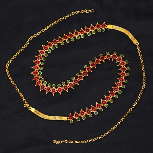 RUBY GREEN WAIST CHAIN