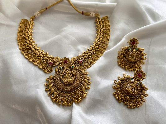 LAKSHMI RUBY GREEN NECKLACE SET