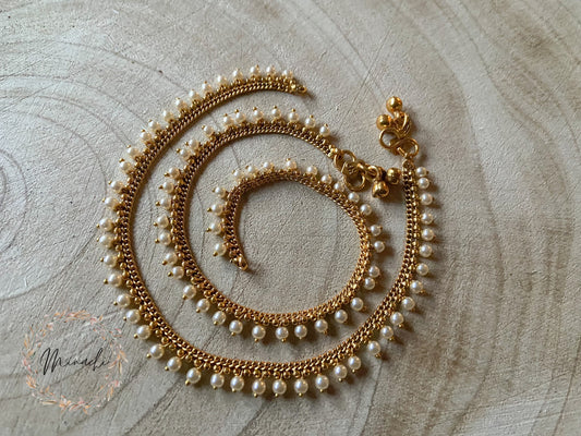 PEARL GOLDEN ANKLET