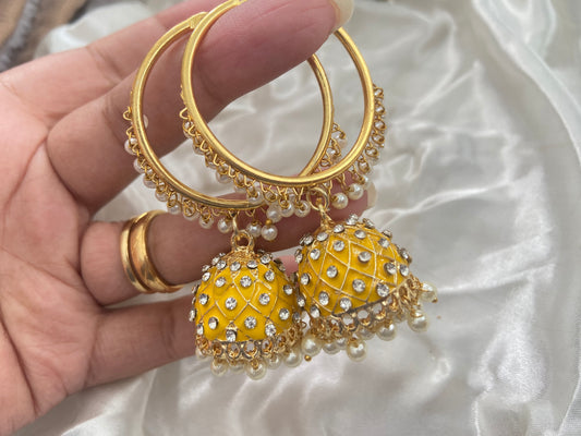 YELLOW JHUMKA