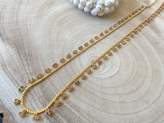 RUBY GREEN WAIST CHAIN