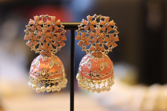 PEACH JHUMKA