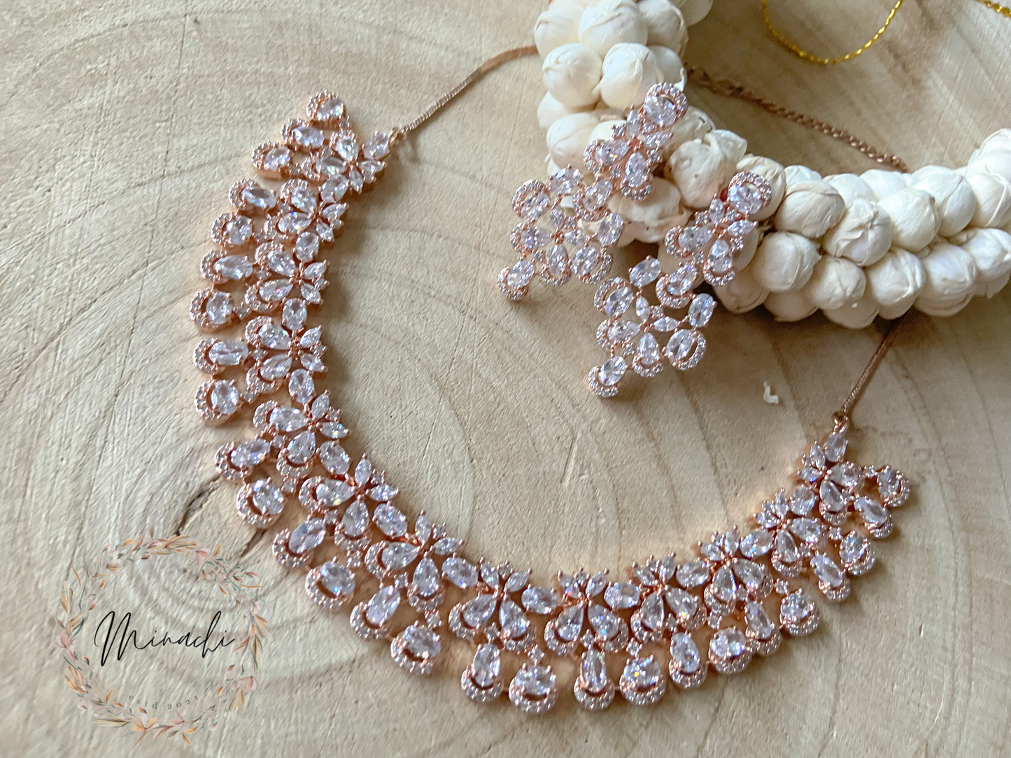 ROSE GOLD AD NECKLACE SET