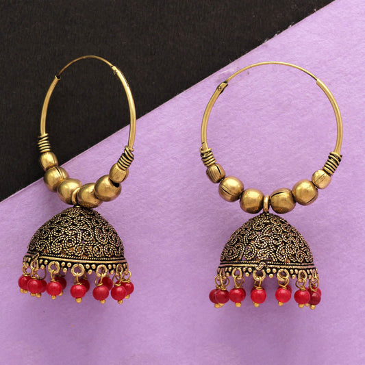 RED JHUMKA