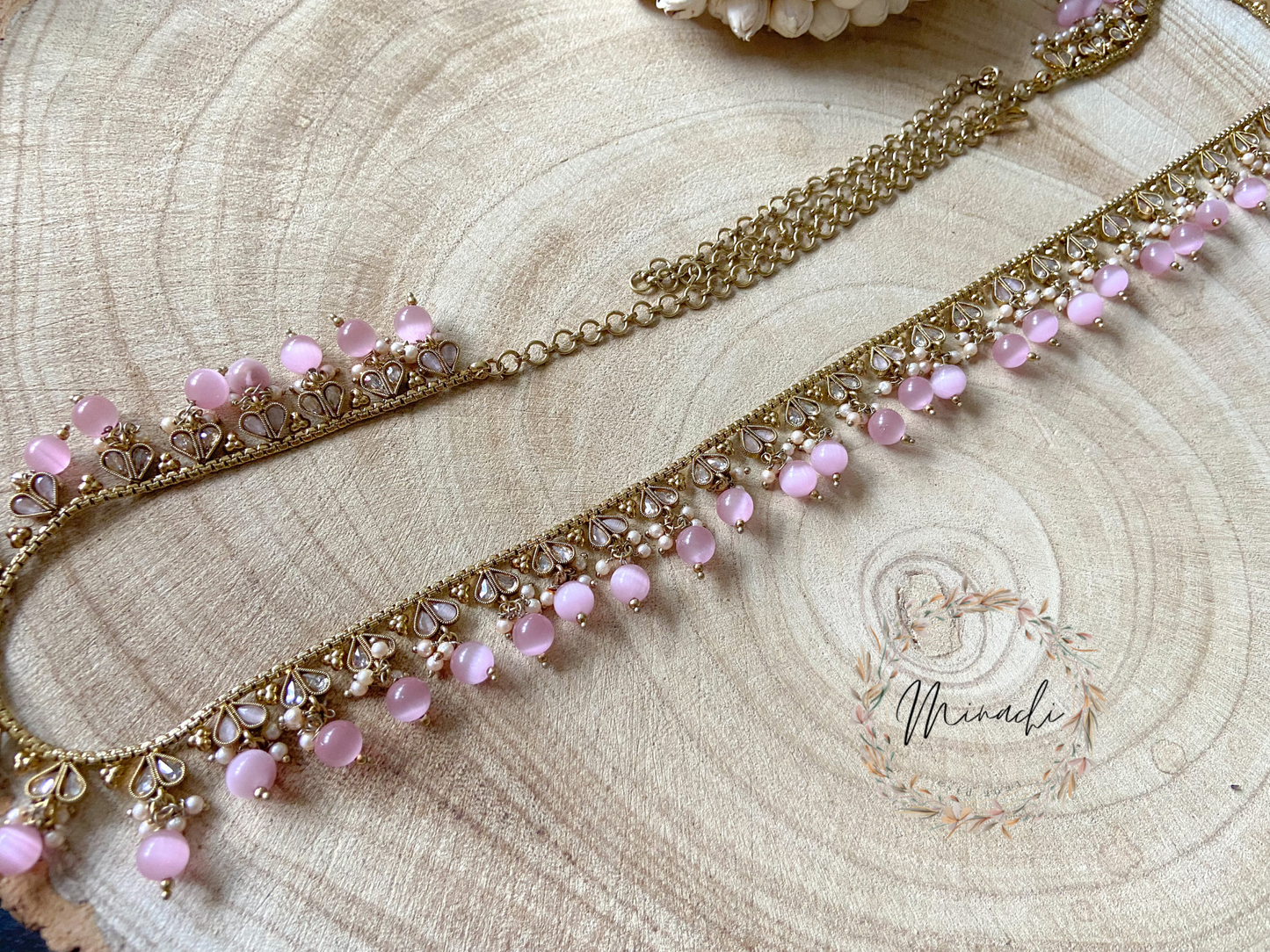 PINK PEARL WAIST CHAIN