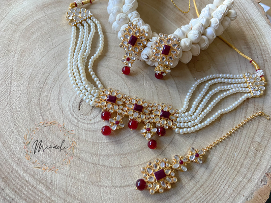 RUBY PEARL SET