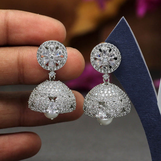 SILVER JHUMKA